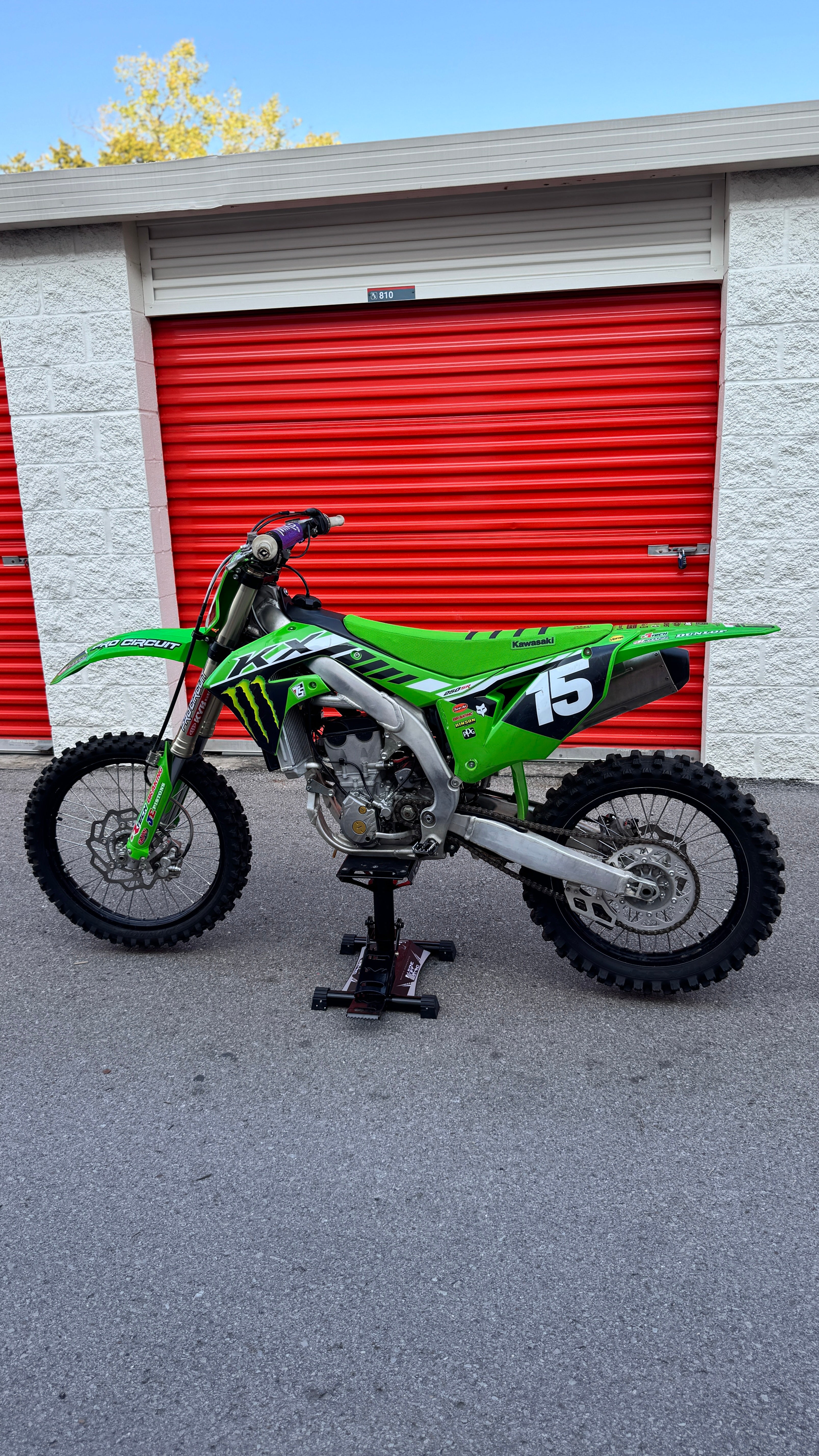 2024 Kawasaki KX250 Motocross Bike - Meticulously Maintained, New Tires